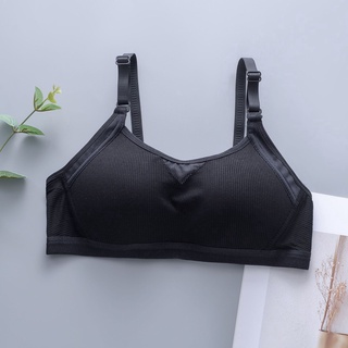 Japan breathable simple cotton bra, thin tube top for young girls