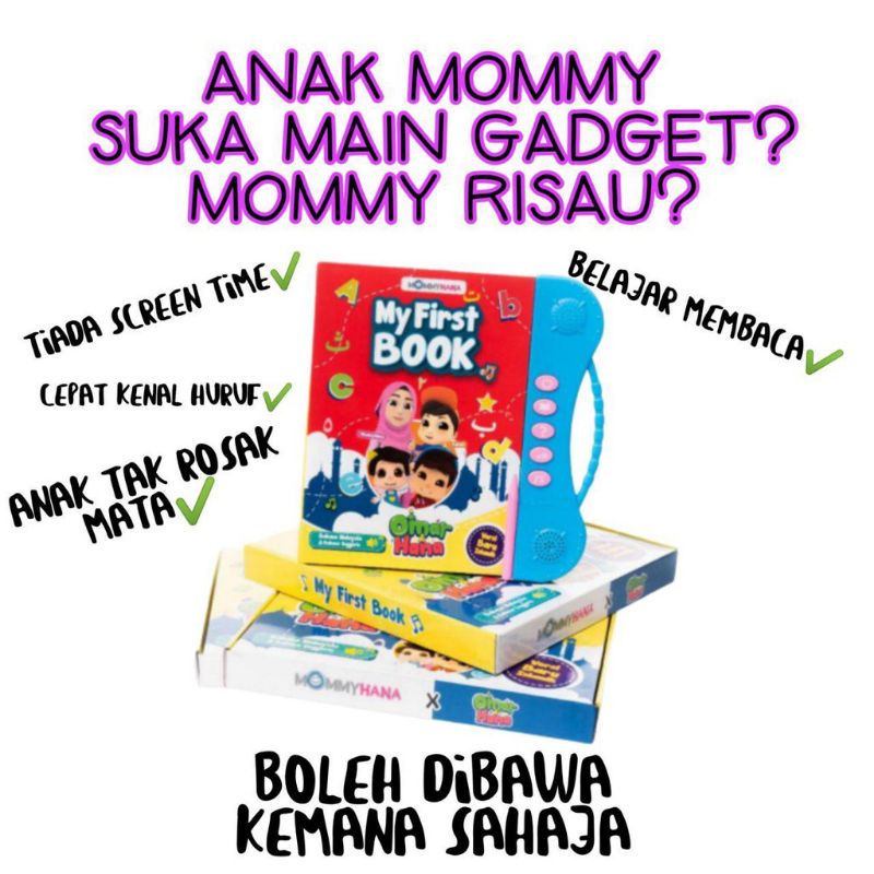 MY FIRST BOOK + FREEGIFT BY MOMMYHANA TIGA BAHASA BM ENGLISH BAHASA ...