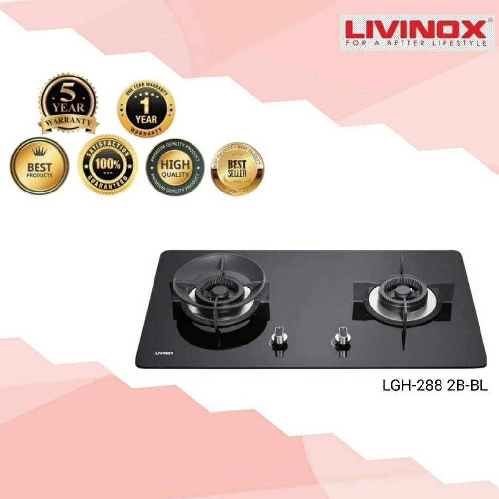 LIVINOX (Germany) LGH288 2BBL Buildin Gas Hob / Freestanding Gas