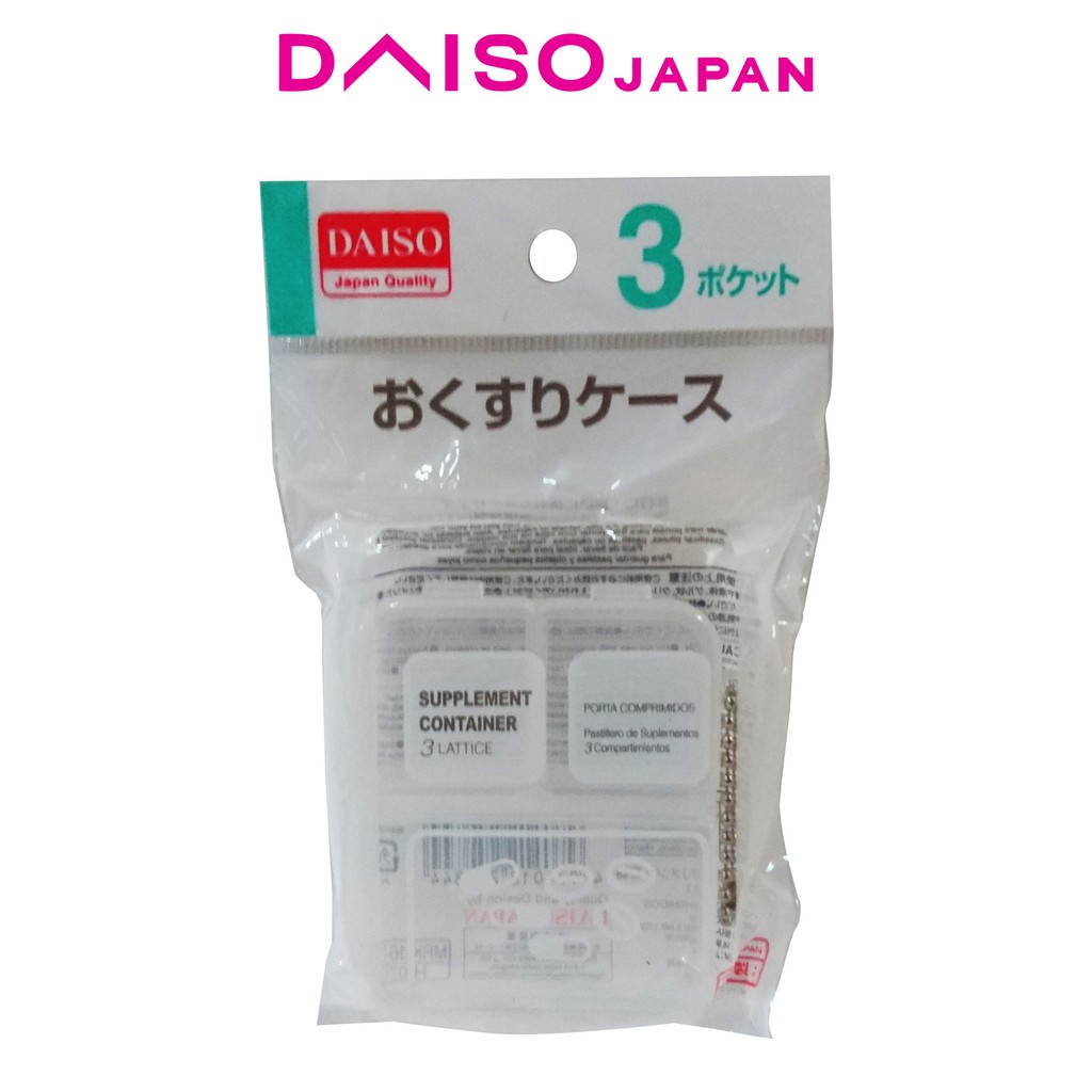 Daiso Pill Case 3 Lattice Shopee Malaysia
