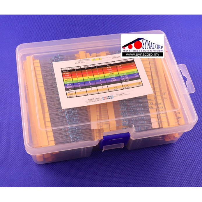 Resistor Assorted Kit 600Pcs Metal Film Resistor Kit Protection