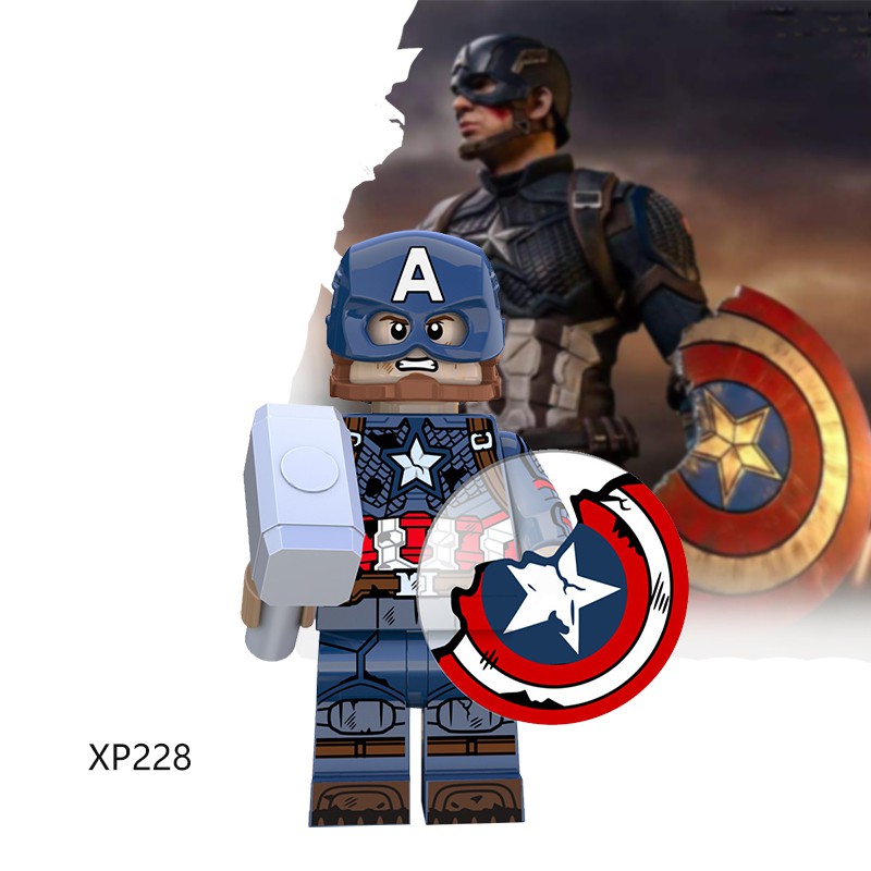 XP228 Captain America Marvel Super Heroes Minifigures Building Blocks ...