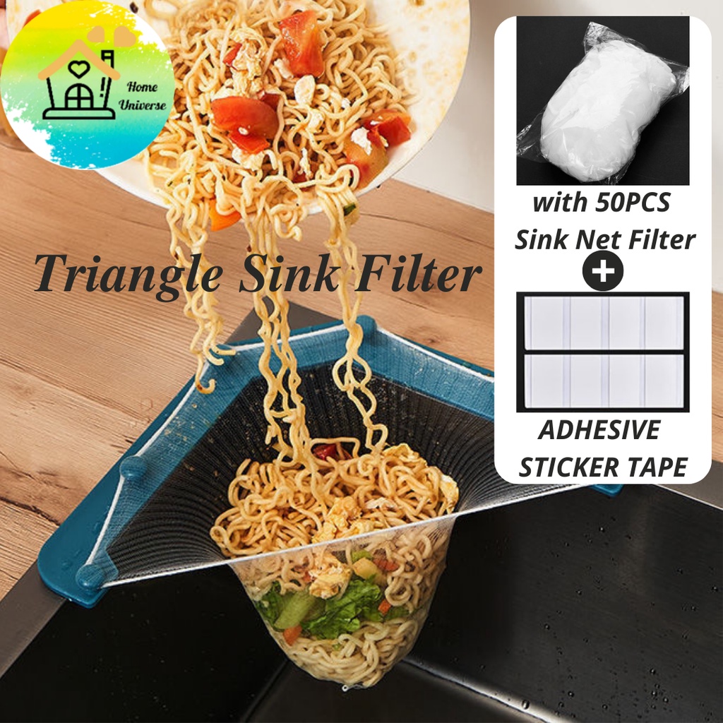 Triangle Food Waste Sink Filter Kitchen Strainer | Shopee Malaysia