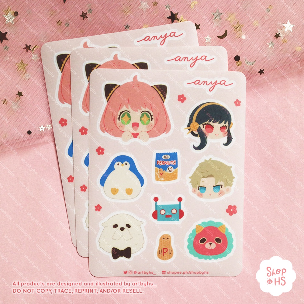 Spy x Family: Anya Vinyl Sticker Sheet | Shopee Malaysia