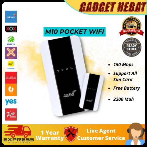 [5 YEARS WARRANTY] M10 Modified Unlimited Hotspot 4G LTE Modem Router