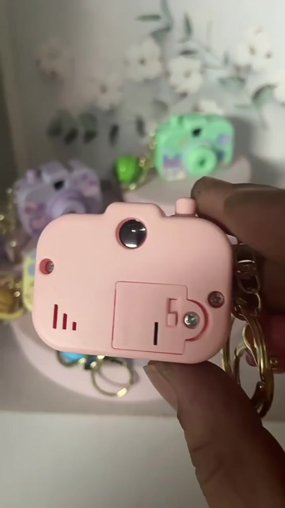 W01 Cute Mini Camera Projector School bag key chain accessories ...