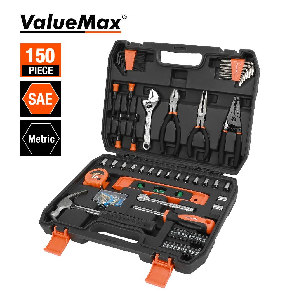 ValueMax 150PC Home Tool Set for Home Repair Tool Set Household Tool