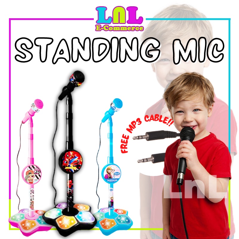 LNL Microphone Standing Kids Toys Microphone Karaoke Singing Hadiah ...