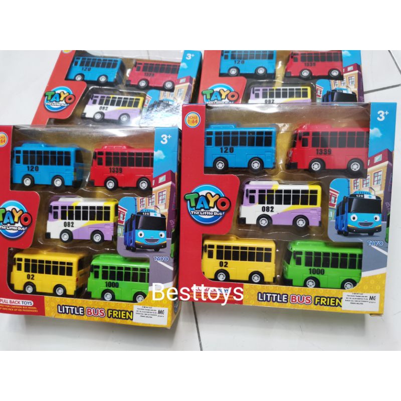 Tayo 🚎the Little Bus Train Toys Set Pull Back Tayo Shopee Malaysia