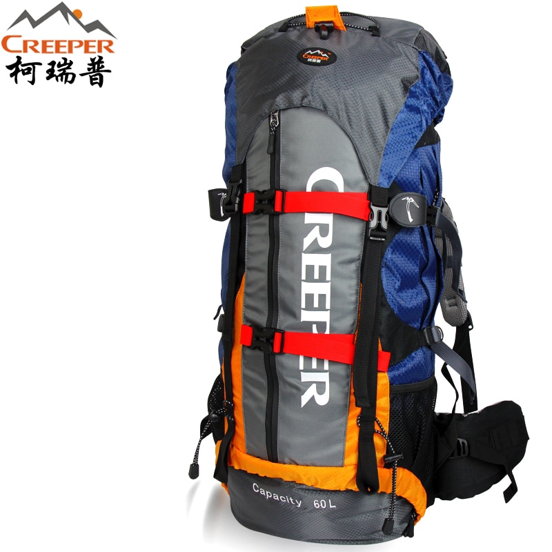 Creeper Nylon Bag Professional Waterproof Backpack External Frame Climbing Camping Hiking Backpack Mountaineer Bag 60L Shopee Malaysia