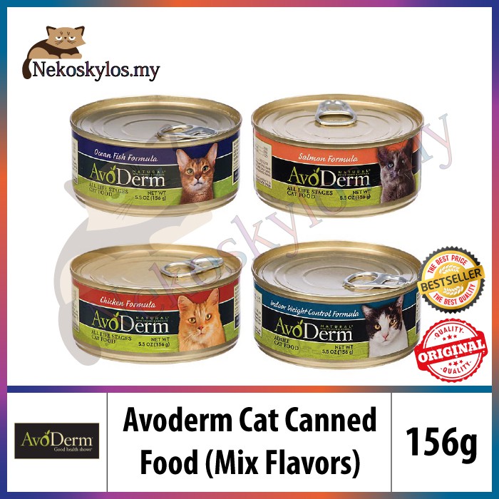 Avoderm Cat Canned Food 156gm x 1pcs (MIX FLAVORS ALLOW) Cat Wet Food