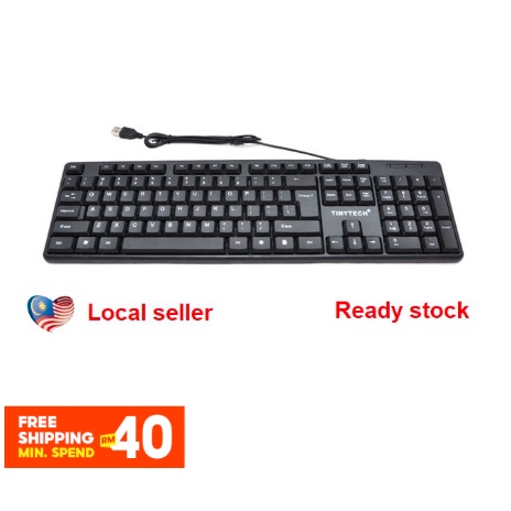 Standard Business Office Usb Keyboard (Black)(ready stock) TODAY SHIP ...