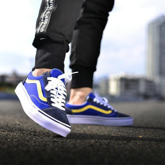 Vans style outlet 36 blue yellow