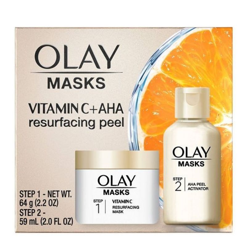 Olay Masks Vitamin C +AHA Resurfacing Peel Set | Shopee Malaysia