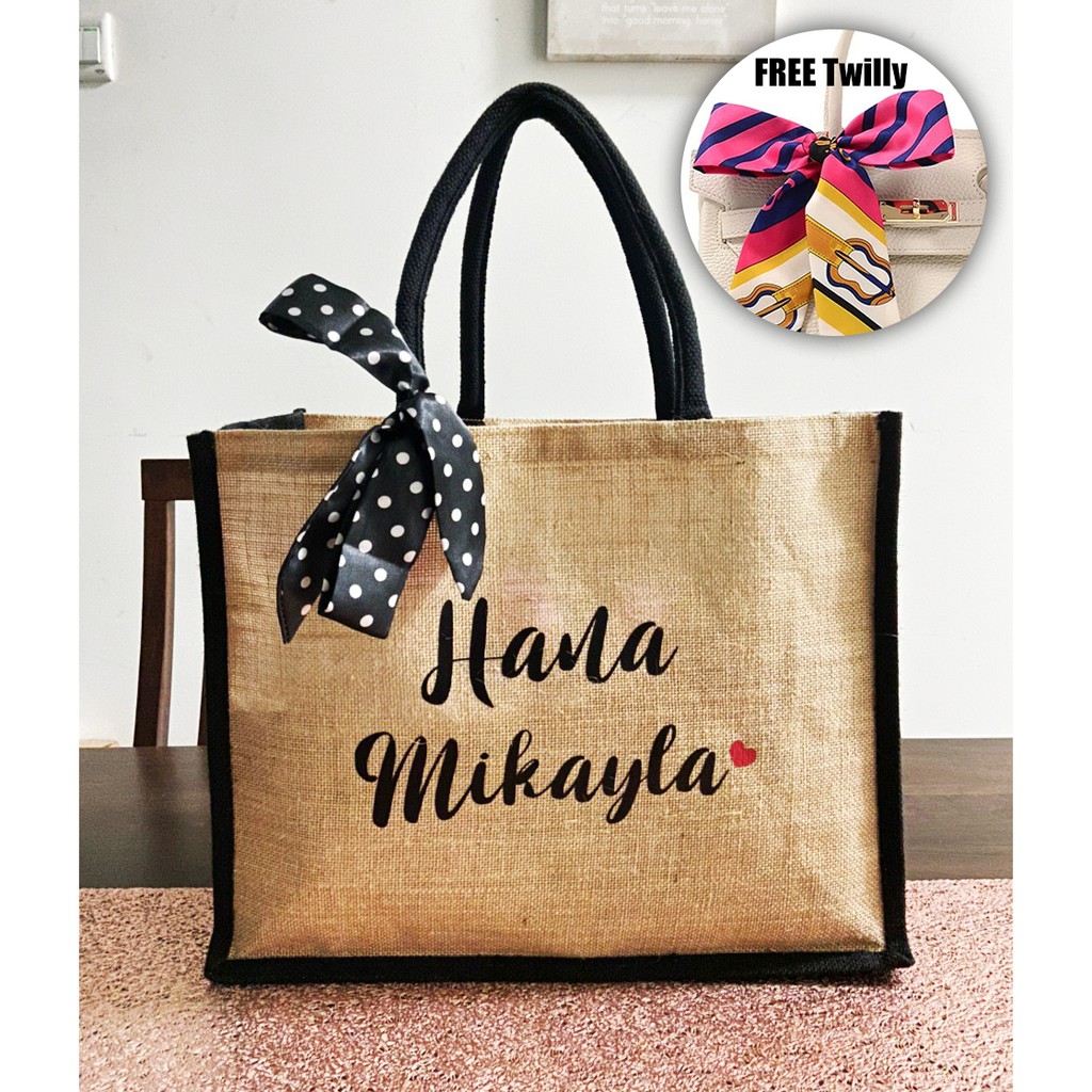 Personalized name clearance bag