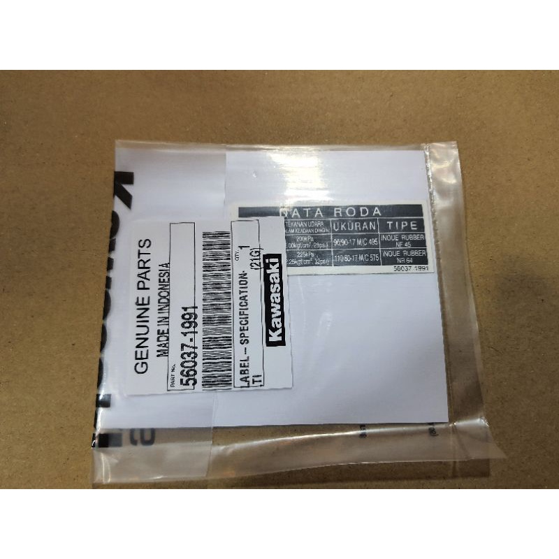 ORIGINAL KAWASAKI WARNING STICKER DATA RODA COVER RANTAI | Shopee Malaysia