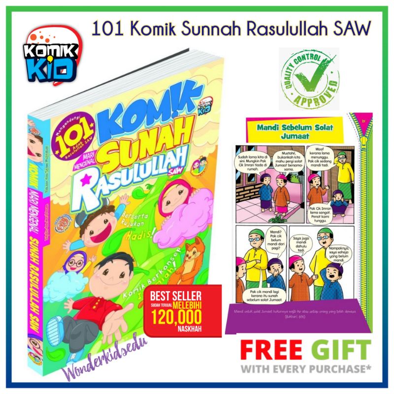 Buku 101 Komik Mari Mengenal Sunnah Rasulullah SAW + Hadiah - Buku ...