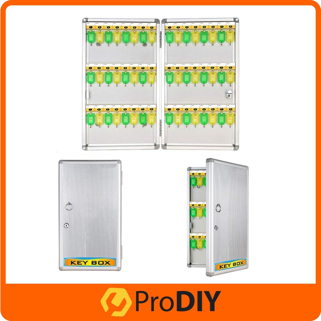 HVILOG H-1048 48Pcs Key Box Aluminium Cabinet Safety Key Storage Box ...