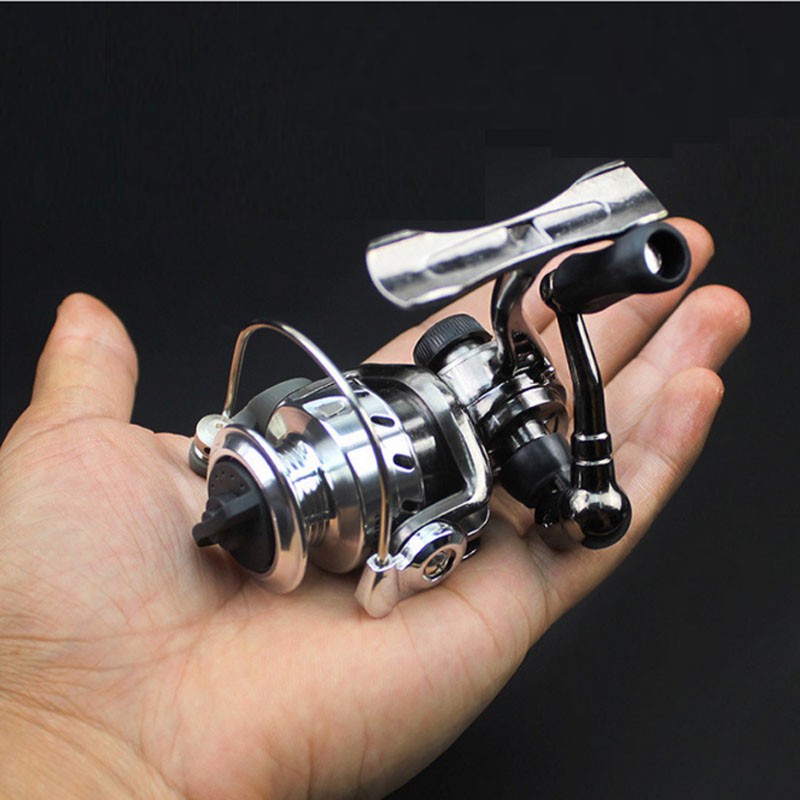 Fishing reel Mini 800 size Mini Spinning Reel Metal Spool Murah