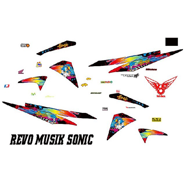 New REVO FI SONIC Sticker | Shopee Malaysia