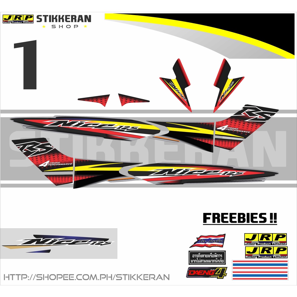 NICE 125 / RS 125 2003 THAI DECAL | Shopee Malaysia