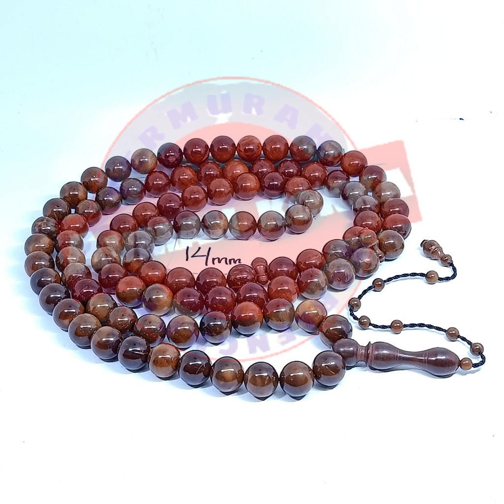 Tasbih koka ORIGINAL 99 PLAIN ROUND 14mm C kaukah koka kokkah kauka ...