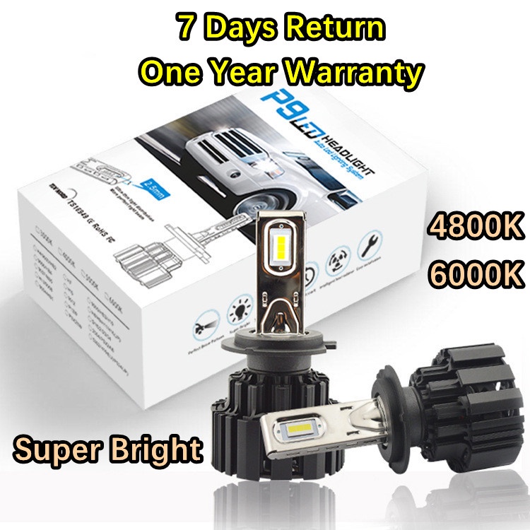 TDCU 2 Pcs Super Bright Canbus P9 Led Car Headlight H4 H7 H8 H11 9005 ...