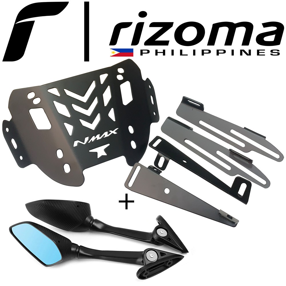 Rizoma R25 Style Side Mirror With Yamaha Nmax 155 2020 Windshield ...