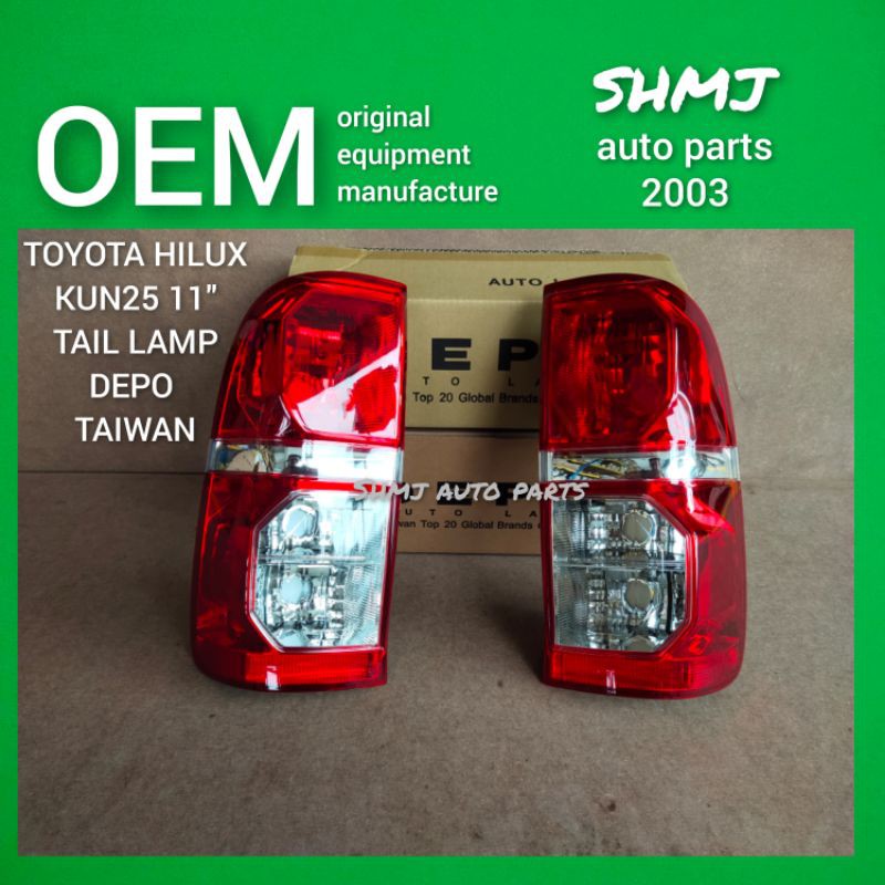 Genuine Toyota Hilux KUN36 KUN35 KUN26 LH Rear Tail Light Lamp