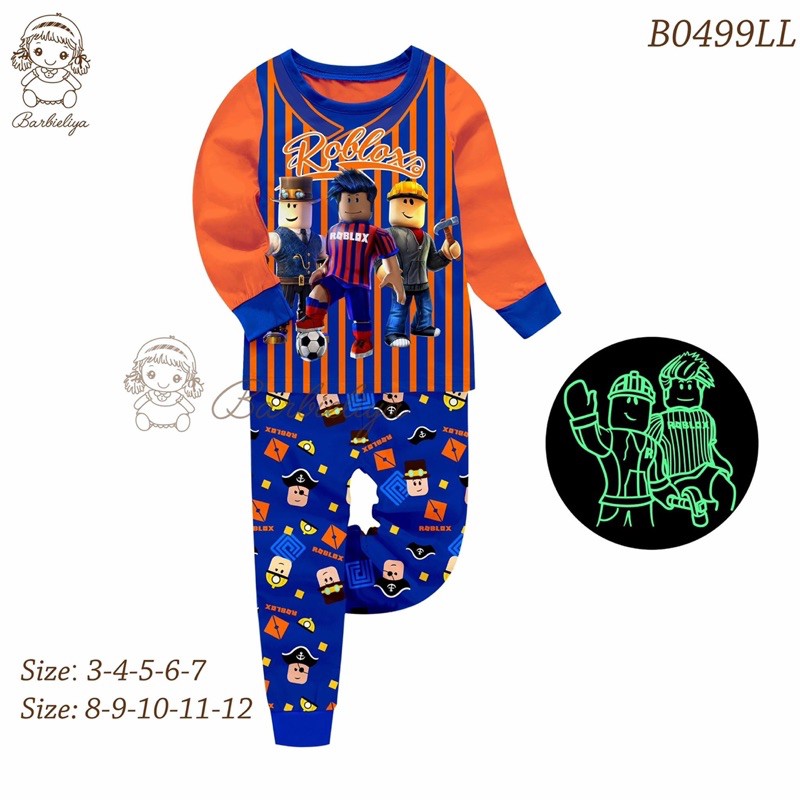 CLEARANCE Barbieliya B0499LL Roblox Boy Pyjamas (3/4y) Shopee Malaysia
