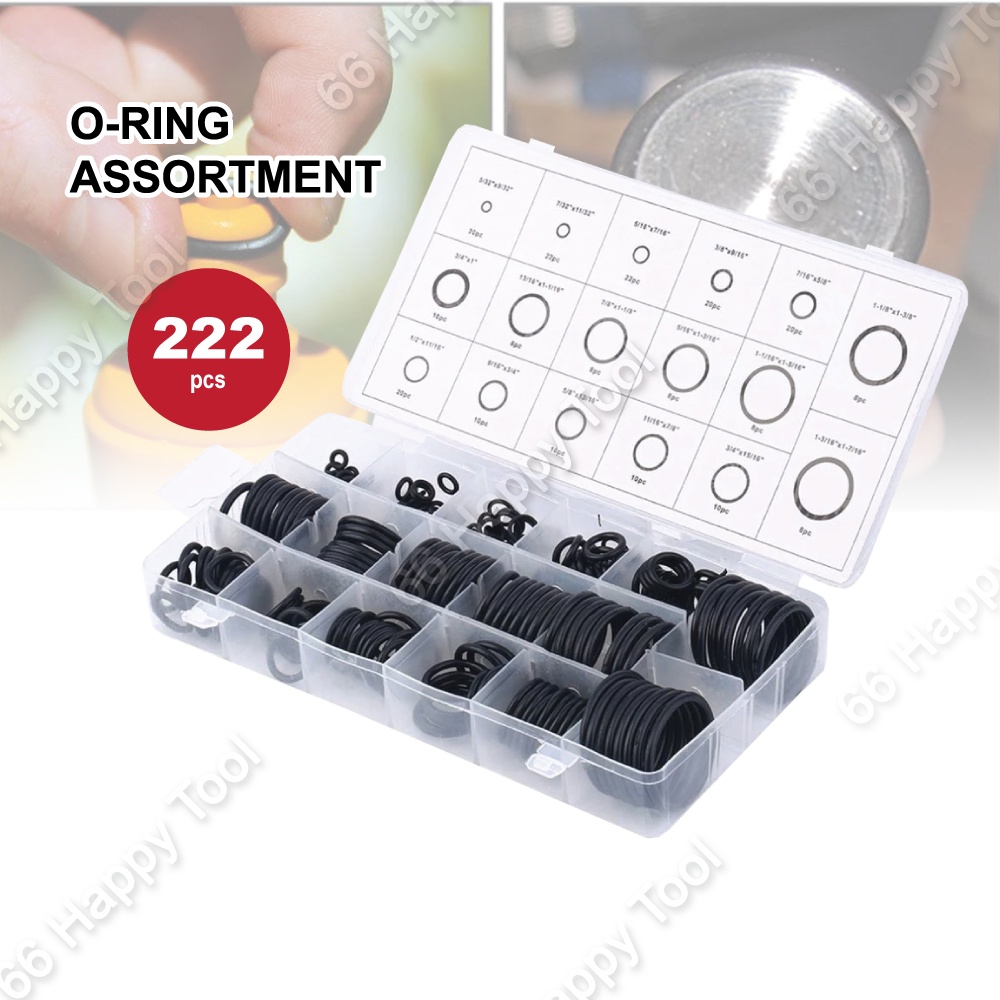 COD + LOCAL SELLER]419pcs O-ring Assortment Set Seal Gasket Universal Rubber O Ring Kit R01-R32
