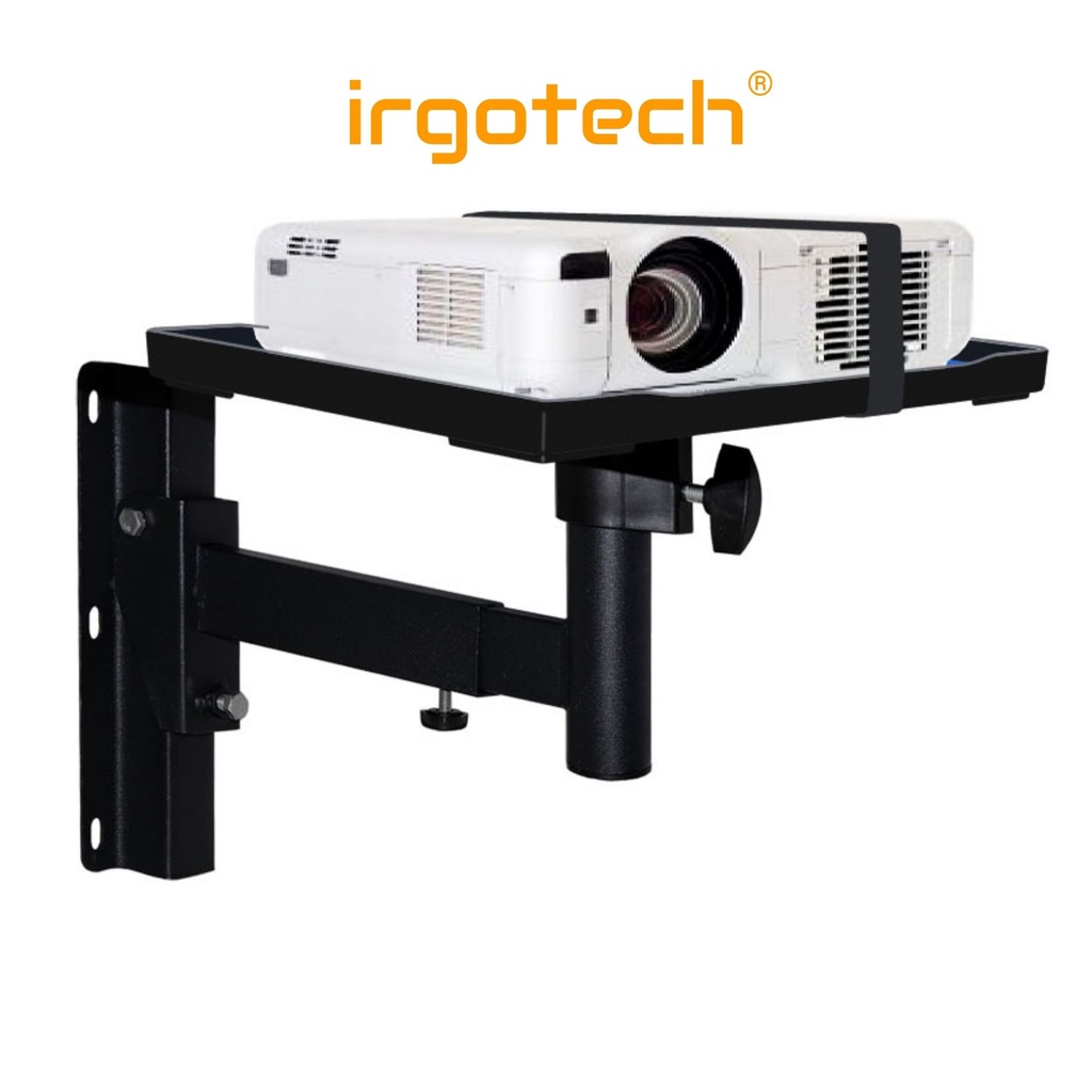 IRGOTECH Projector Wall Mount Bracket with Tray Projector Holder Home