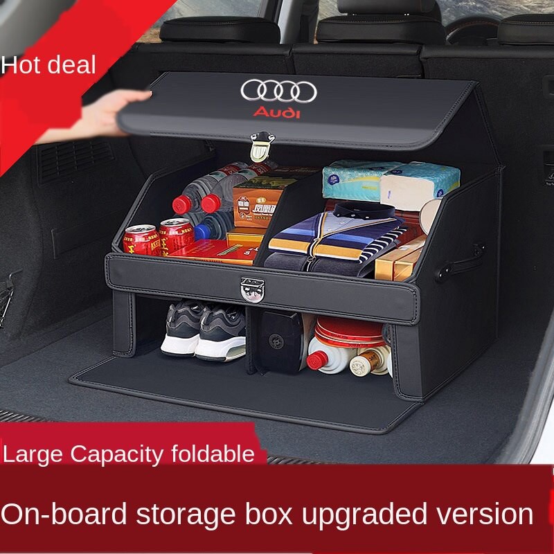 Car Trunk Storage Box Audi Trunk Organizer Trunk Box A4L A6L A3 Q2L Q3 Q5L