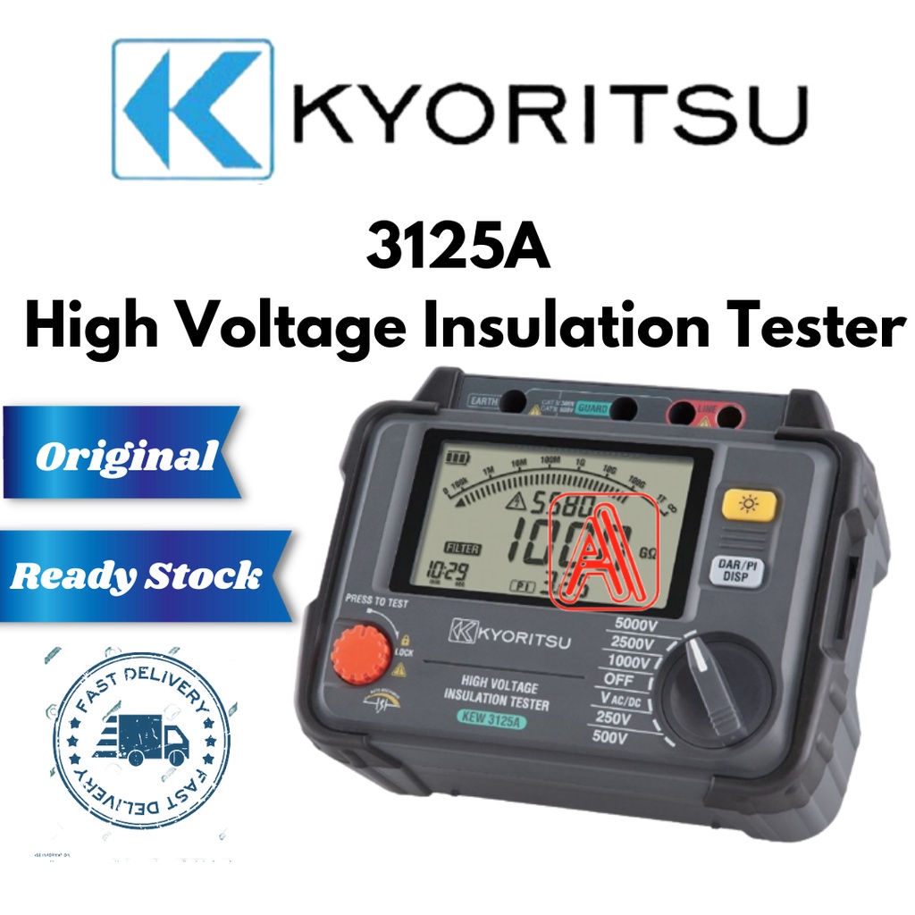 Kyoritsu 3125A 5000V High Voltage Insulation Testers Original 👍 12