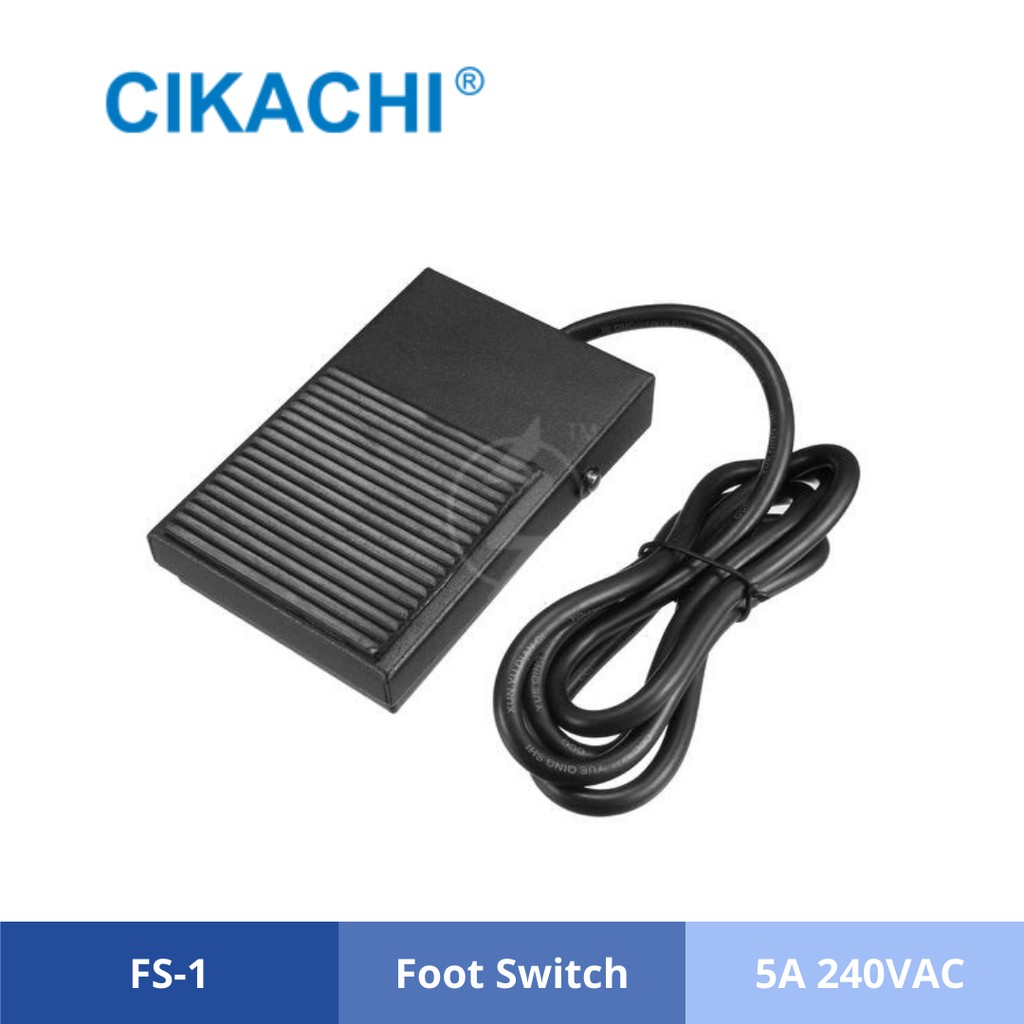 CIKACHI FS-1 5A Foot Switch 240VAC (Black) | Shopee Malaysia