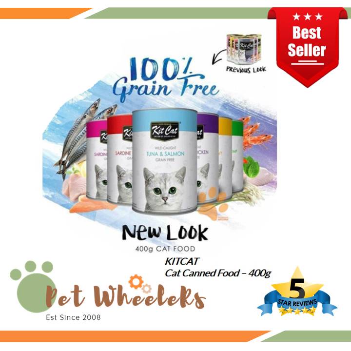 KitCat Cat Can Wet Food (400g) Kit Cat Sardines Chicken, Sardines ...