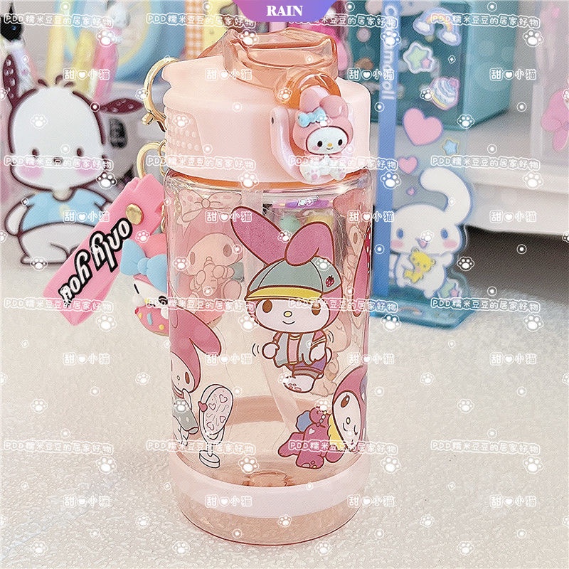 500ML Sanrio Cartoon Summer Sports Water Bottle Kawaii Cinnamoroll ...