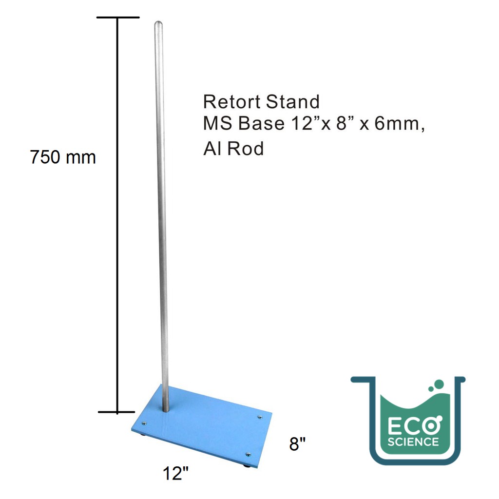 Retort Stand, MS Base with Aluminium Rod | Shopee Malaysia