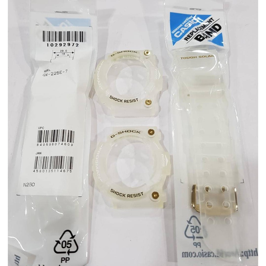 CASIO G-SHOCK BAND & BEZEL REPLACEMENT GW-225E-7 GW225E-7 ORIGINAL ...