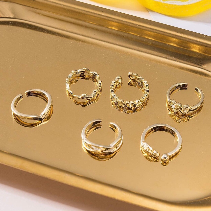 C.FASHION Women Rings Foot Toe Ring Cincin Jari Kaki Perempuan Fashion ...