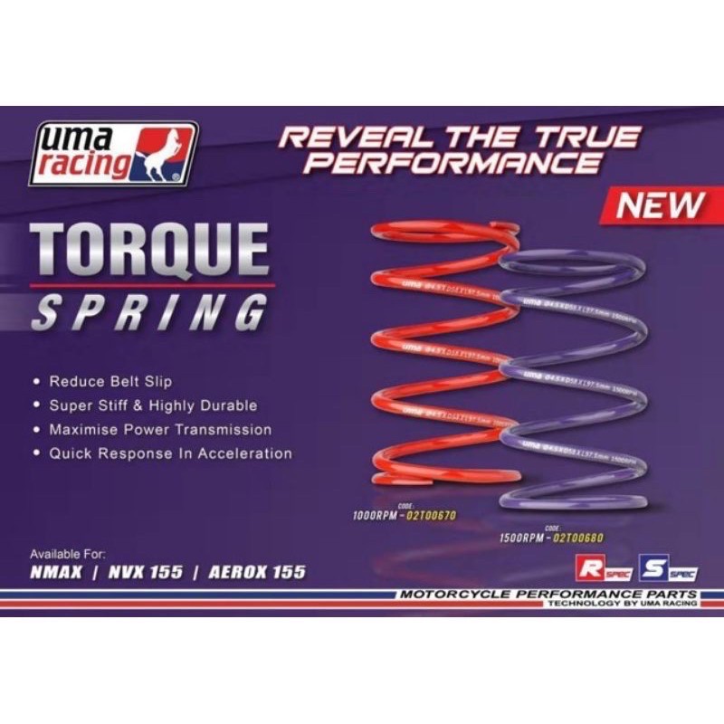 UMA RACING-TORQUE SPRING 1000 /1500 RPM NMAX/NVX | Shopee Malaysia