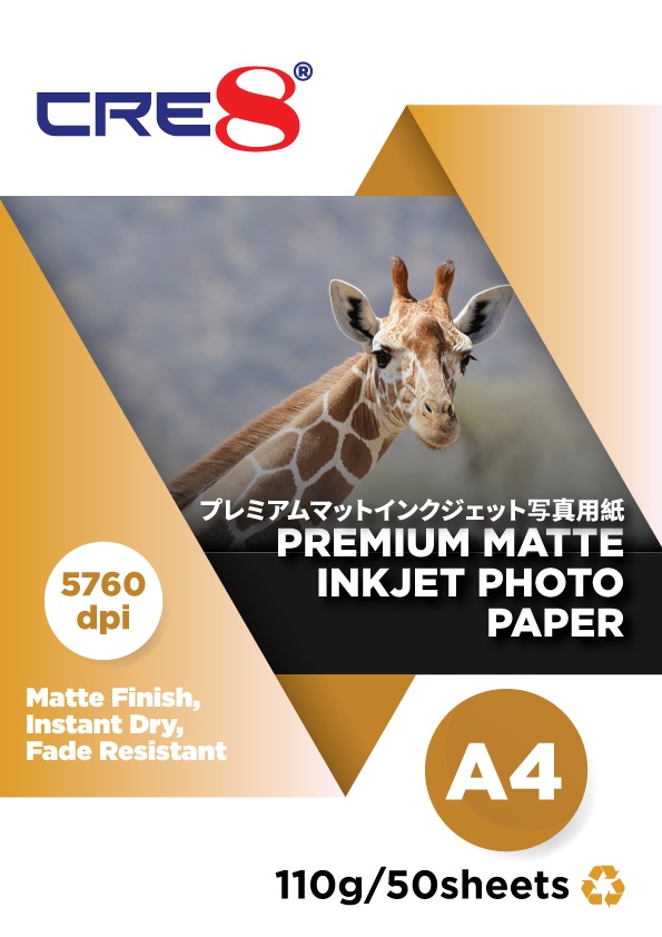 QP MEDIA A3 White Matt Sticker Paper – 110gsm – Inkjet Self-Adhesive – Photo Quality – 50 Sheets – Universal Compatible