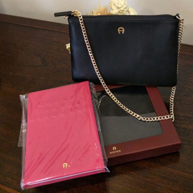 Aigner Leather Bag Petite Shopee Malaysia