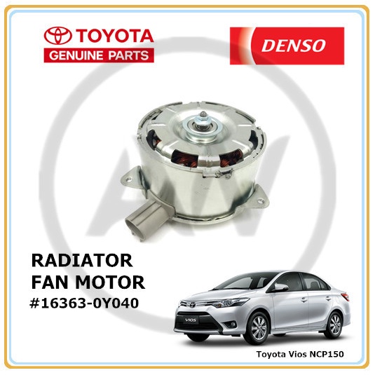 Original Denso Toyota Vios NCP150 2013-2020 Radiator Cooling Fan Motor ...