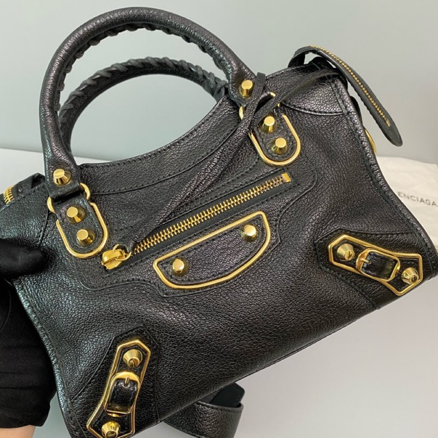 balenciaga metallic edge mini