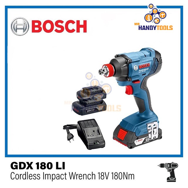 Bosch Gdx 180 Li Professional 18v Cordless Impact Wrench Power Tools