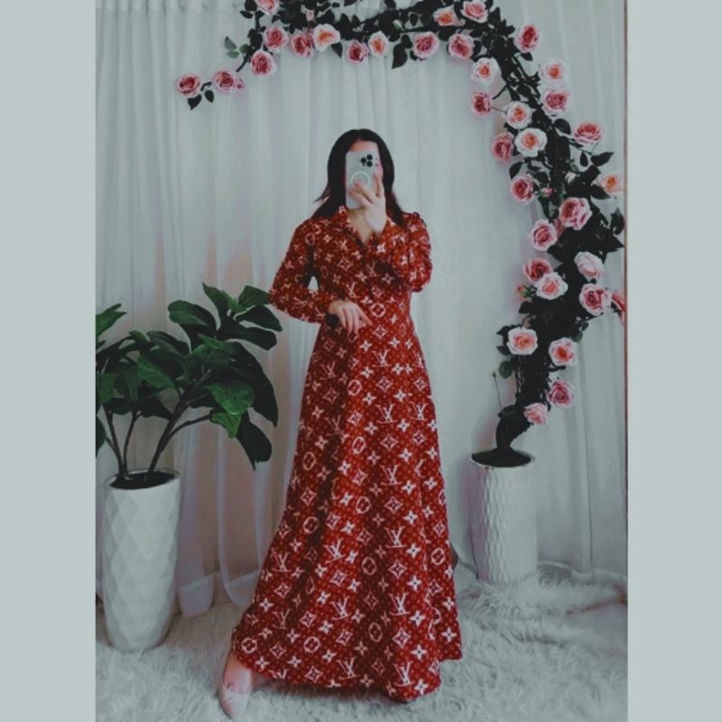 Ready Stock Anggun Floral Peplum Dress New Design
