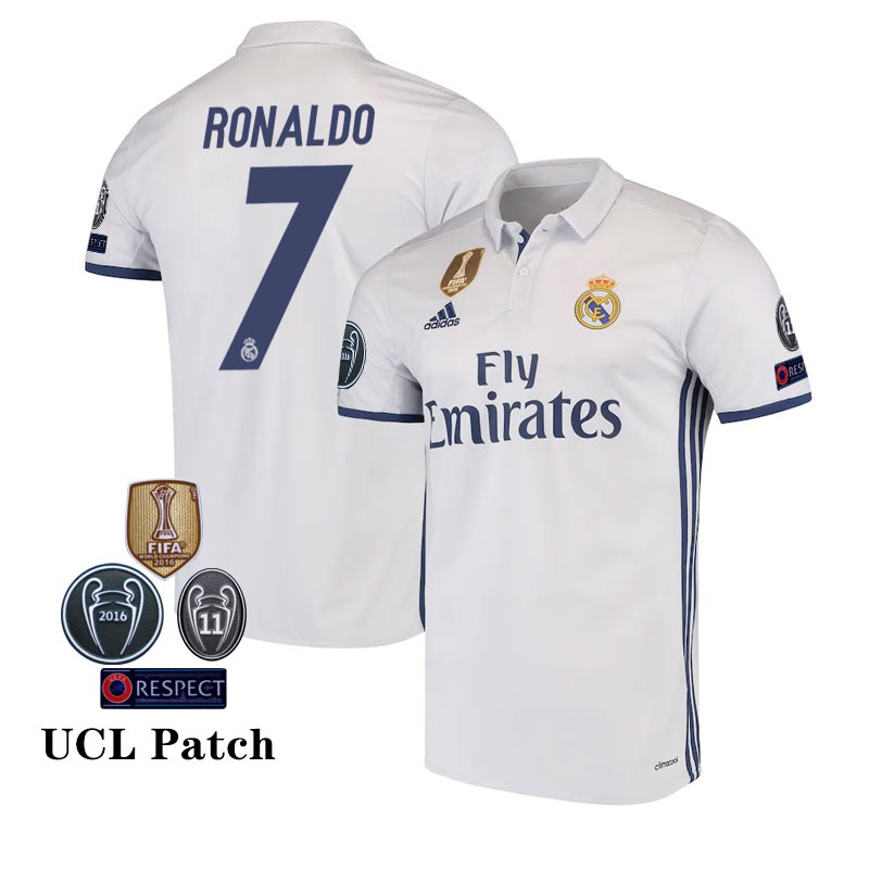 REAL MADRID 2005 2006 RONALDO 9 HOME SHIRT UCL (Excellent) XL – Foot-Jerseys