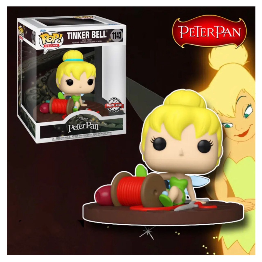 Funko Pop Vinyl Peter Pan 1143 Tinker Bell (Special Edition) Deluxe  Collectible Original Figure Ready Stock In Malaysia