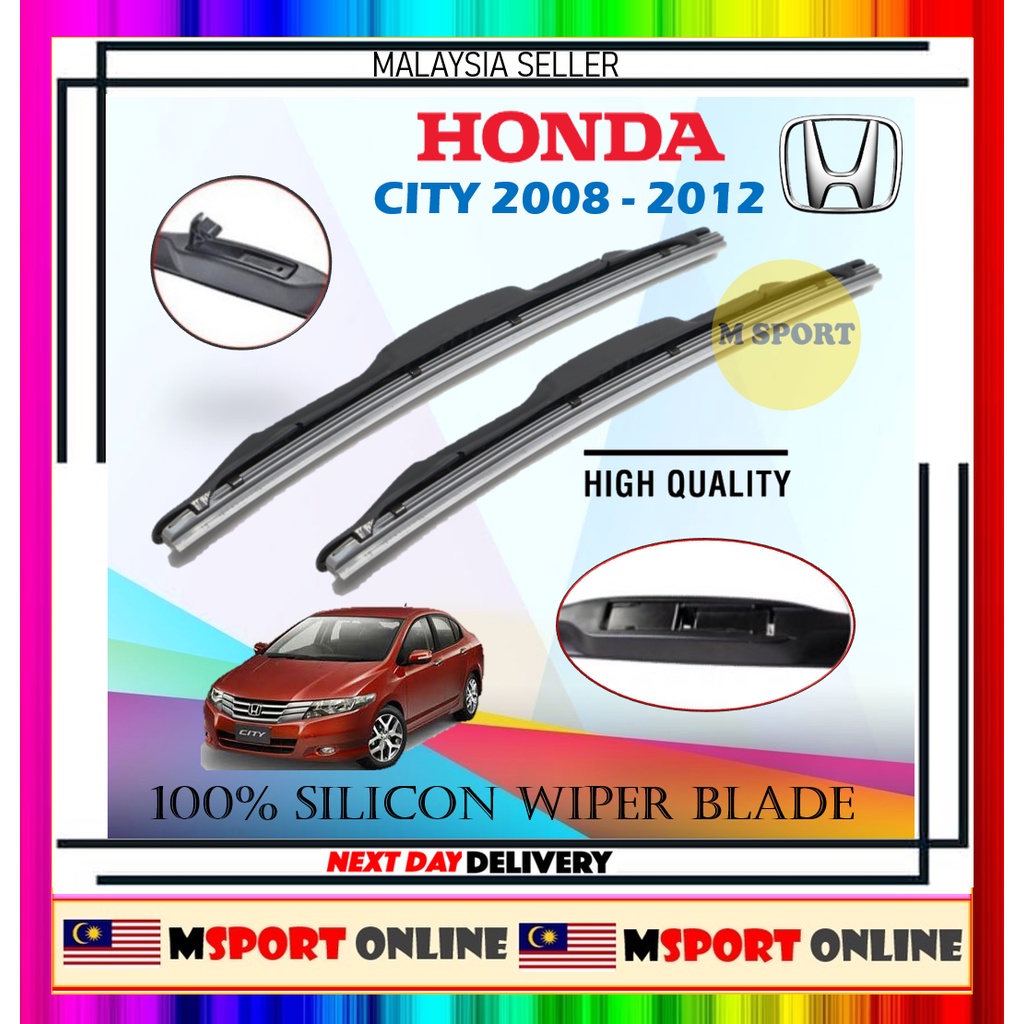 wiper kereta Honda City 2008 2009 2010 2011 2012 wiper keretawiper silikonwiper silicone